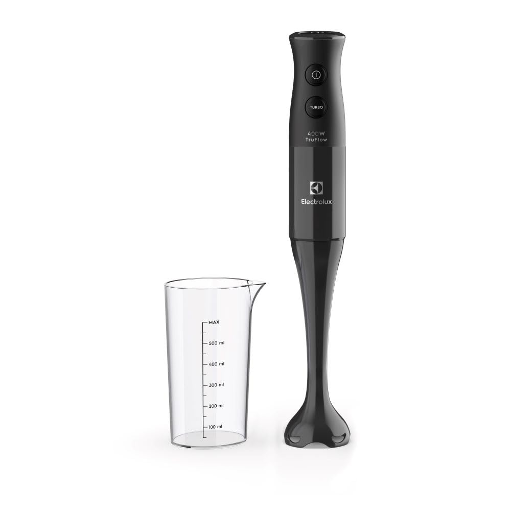 Mixer de mão Electrolux Preto 400W com Tecnologia TruFlow 1 velocidade função turbo EIB05 127V