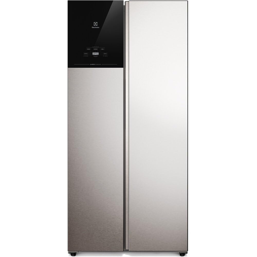 Electrolux Geladeira ES40S Side by Side 431L Frost Free Inverter AutoSense Inox Look Bivolt 2 Portas