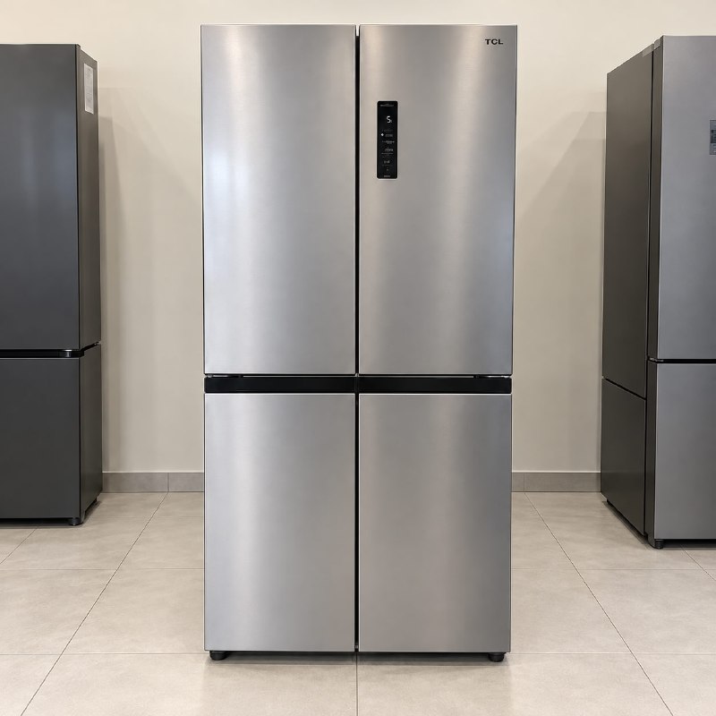 Geladeira TCL 589 Litros Inox Twin Eco Inverter Frost Free Flex 220V C589CDN