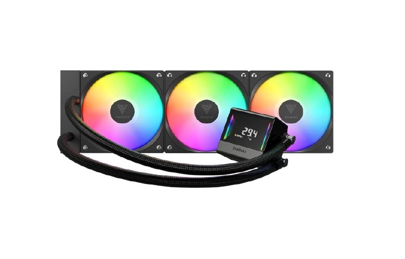 Water Cooler 360mm Gamdias Chione E4-360 Preto ARGB V2 Intel LGA2066 AMD AM5