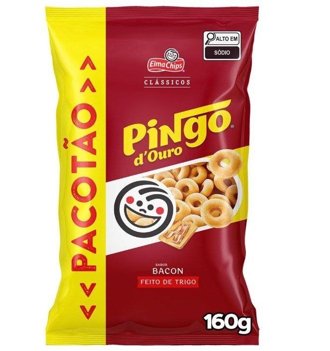 Salgadinho Bacon Elma Chips Pingo Douro 160G