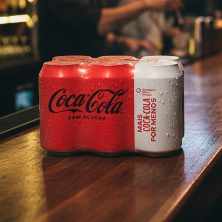 Pack de Coca-Cola sem Açúcar 350Ml 6 unidades