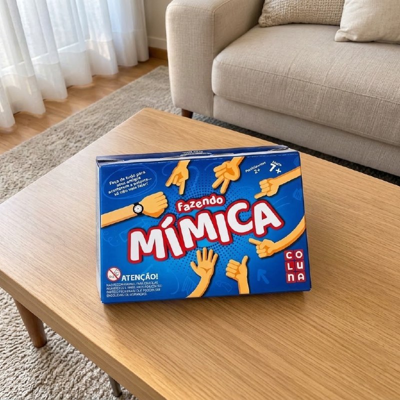 Jogo De Tabuleiro Fazendo Mimica Coluna Multicor