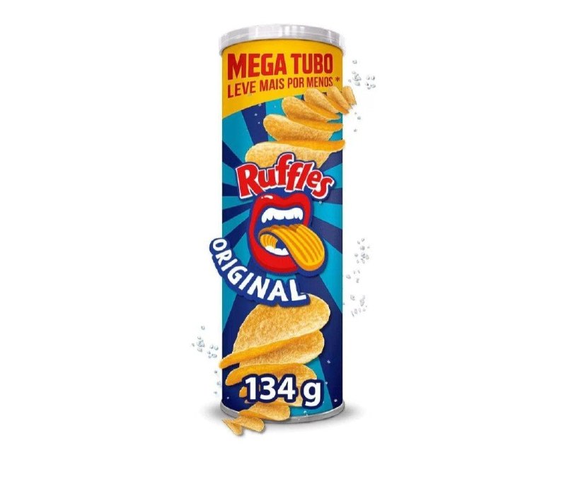 Ruffles Tira Onda Salgadinho de Batata Original Tubo 134g