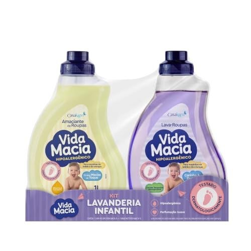 Kit Vida Macia (Lava Roupas e Amaciante - Glicerina e Camomila) 2 x 1L