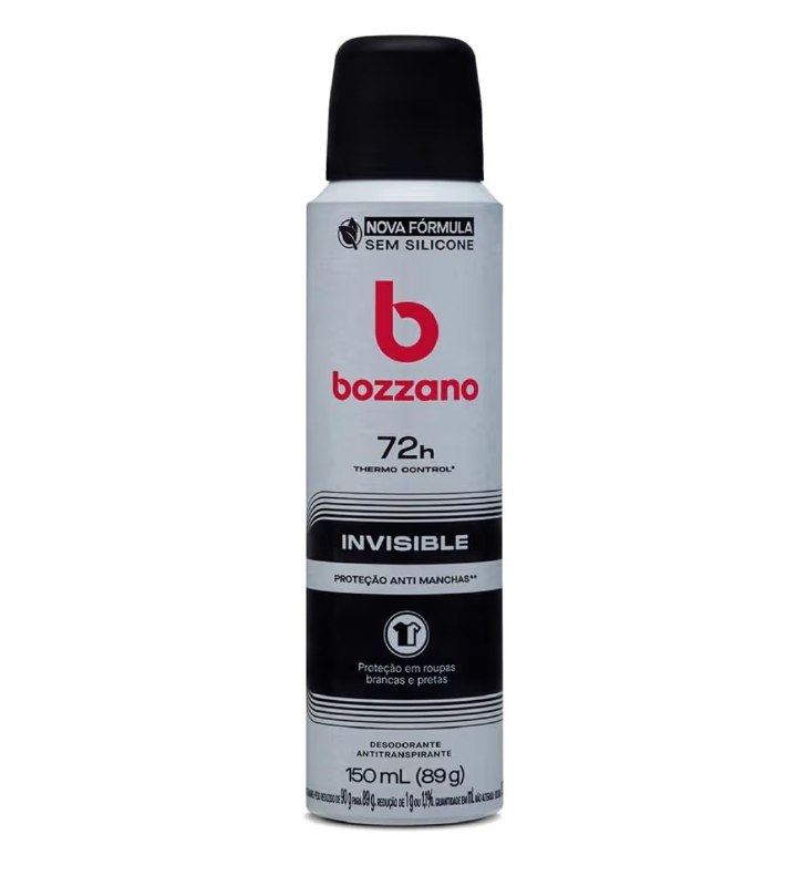 Desodorante Bozzano Aerossol Antitranspirante Masculino Invisible 150ml