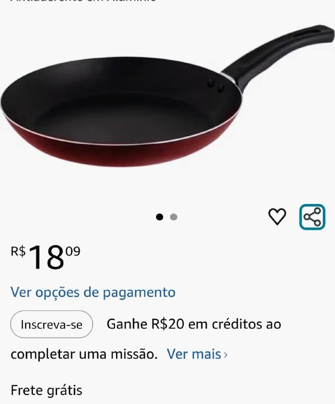 Mr. Cook Frigideira Francesa N18 Vermelha Antiaderente em Alumínio