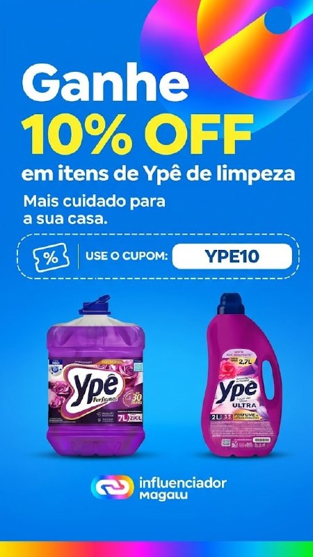 Cupom Ypê: 10% OFF