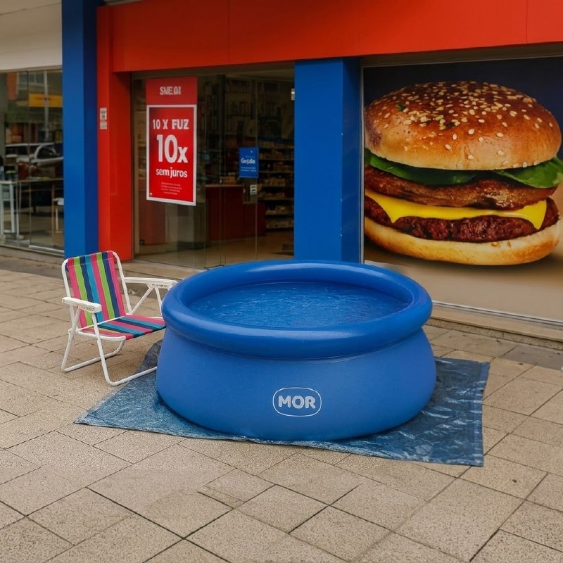 Mor - Piscina Inflável 1.000 Litros