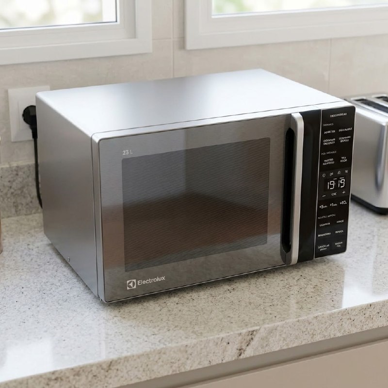 Micro-ondas Electrolux 23L cor Inox Efficient com Descongelamento Assistido (ME23S) 220V