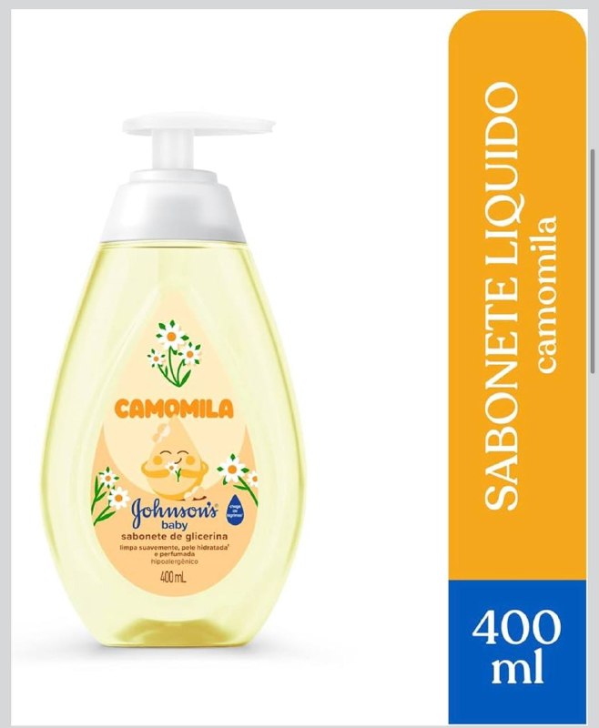 Sabonete Líquido Johnson’s Baby, Glicerina e Camomila, 400ml
