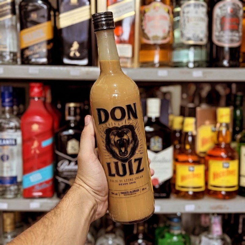 Licor Don Cream Dulce de Leche Don Luiz 750ml - Coquetel Alcoólico de Doce de Leite