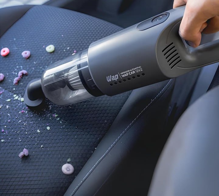 WAP Aspirador de Pó Automotivo Car 12V2, Portátil, 420ml, com Recipiente Removível e Filtro Lavável, 180W 12VDC