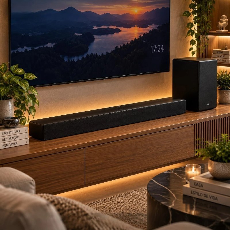 Soundbar TCL S55H 220W Bluetooth 2.1 com Subwoofer Sem Fio