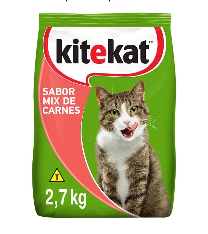 Kitekat Ração Mix De Carnes Para Gatos Adultos 2 7Kg