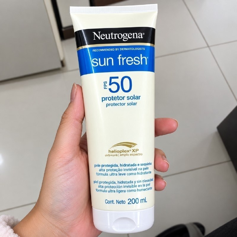 Protetor Solar Corporal em Loção Neutrogena Sun Fresh, FPS 50, 200ml