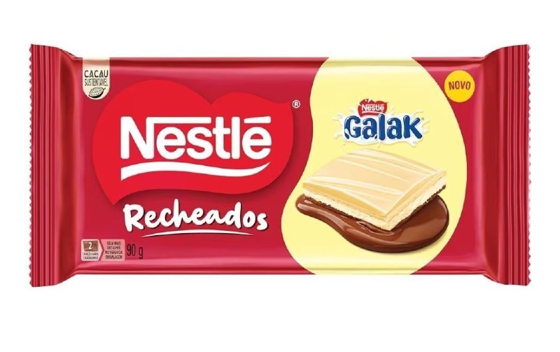 Tablete Recheado Nestlé Galak 90g