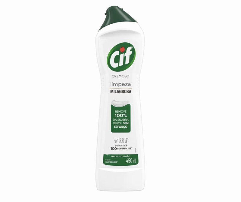 CIF Cremoso Limpreza Milagrosa Limão para casa 450ml
