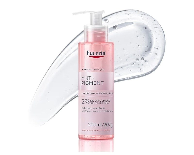EUCERIN Gel de Limpeza Facial e Corporal 200ml, Anti-Pigment, Esfoliação Suave, Esfoliante, Pele Uniforme