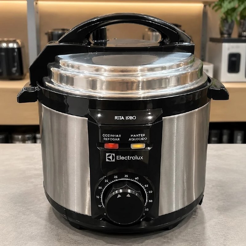 Panela pressão elétrica electrolux 3L inox PCE15 Rita Lobo 127v