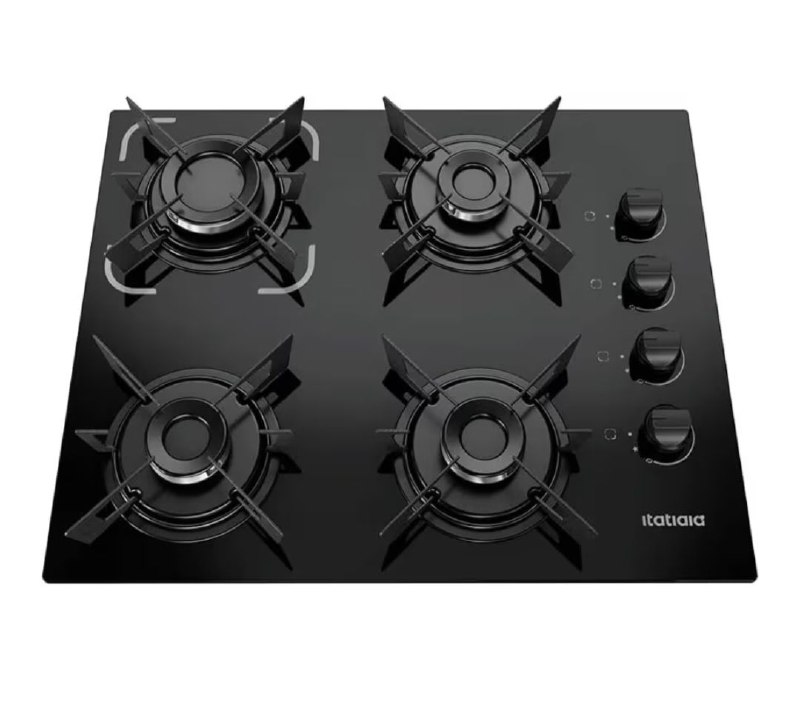 Cooktop Itatiaia Electra Plus 4 Bocas Preto Bivolt