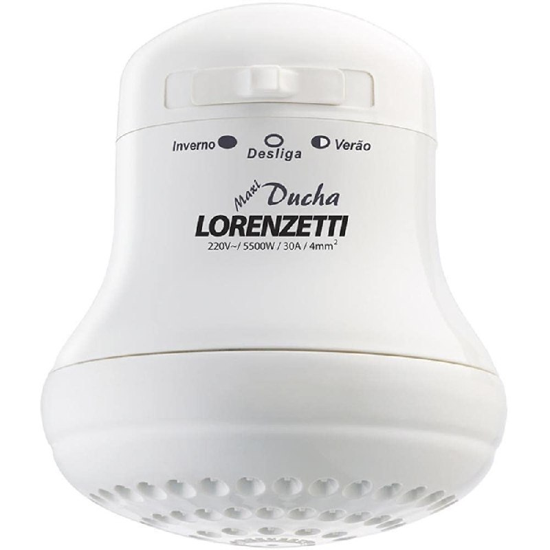 Maxi Ducha 220V 5500W, Lorenzetti, 7530275, Branco, Pequeno