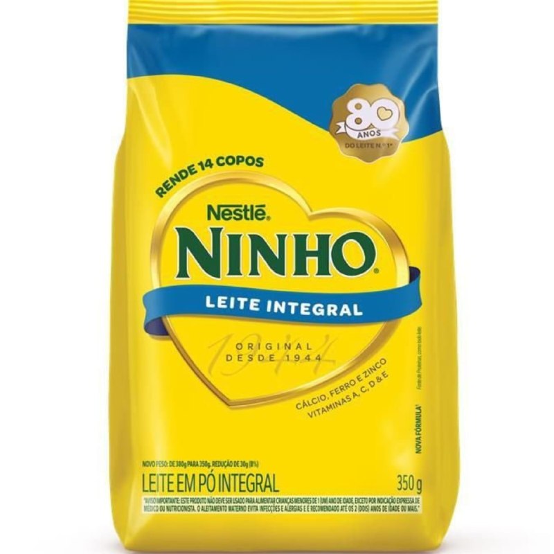 Leite em po ninho integral sachet 350g nestle