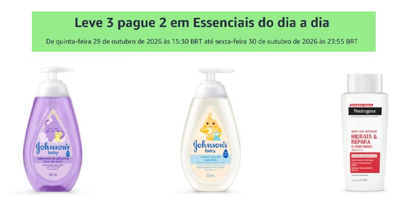 Cupom Amazon: Leve 3 pague 2