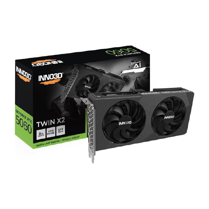 INNO3D GPU Geforce Rtx 5060 Twin X2 8GB 128BITS GDDR7 N50602-08D7-195071N