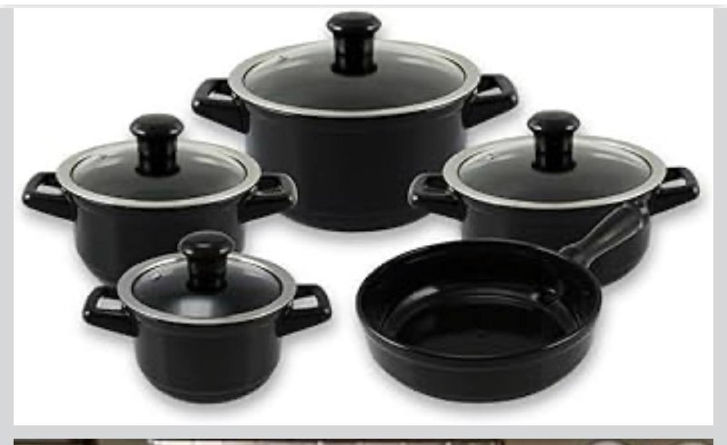 Ceraflame Conjunto Panelas de Cerâmica Duo Smart 5 Peças Preto