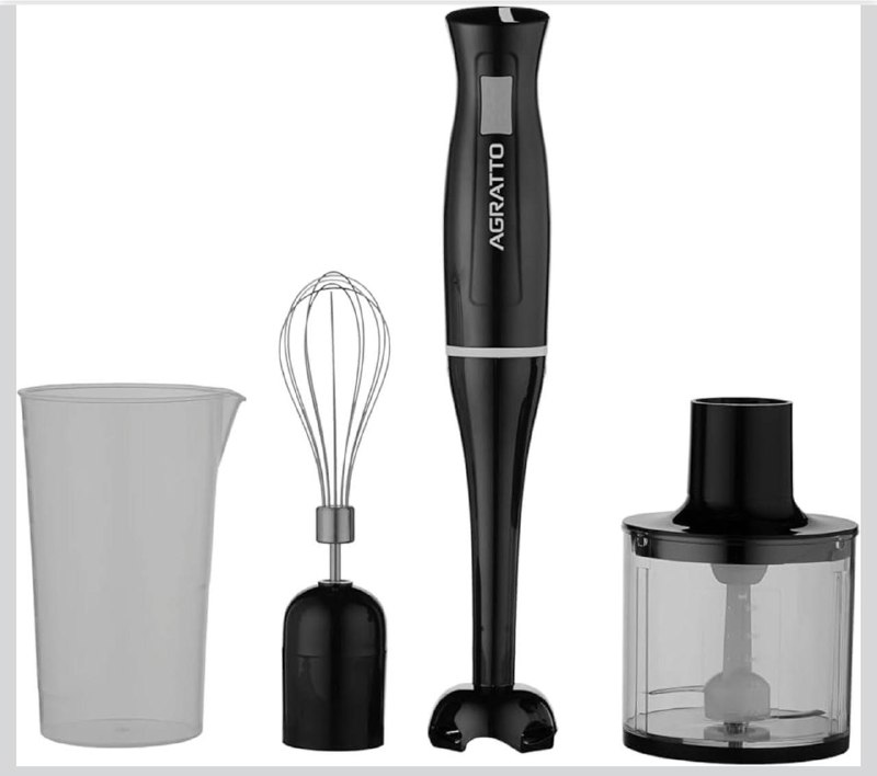 Mixer 3 em 1 Agratto AMIX02-02 Preto 700ml 220V 200W