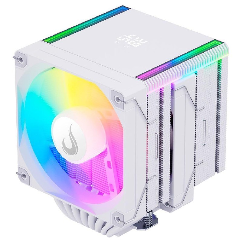 Air Cooler Gamer Rise Mode Temp 8 White, ARGB, AMD e Intel, 120mm, Branco - RM-ACT8-ARGB-W