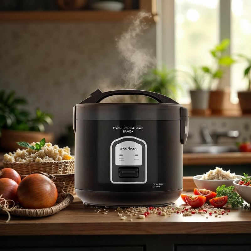 Panela de Arroz Britânia BPA06A 6 Xícaras 400W 220V