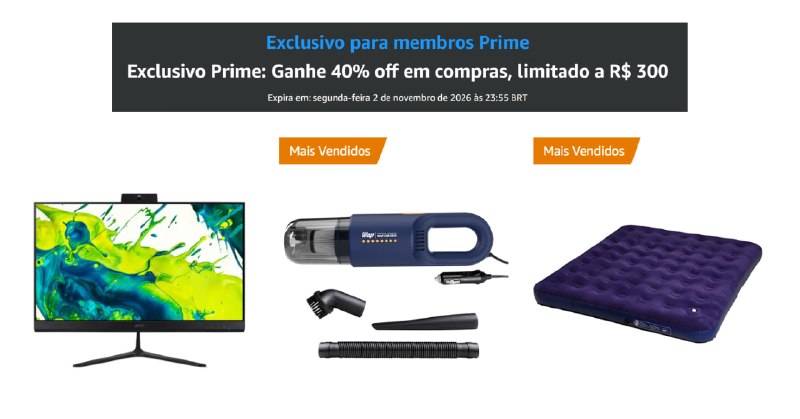 Cupom Amazon: 40% OFF