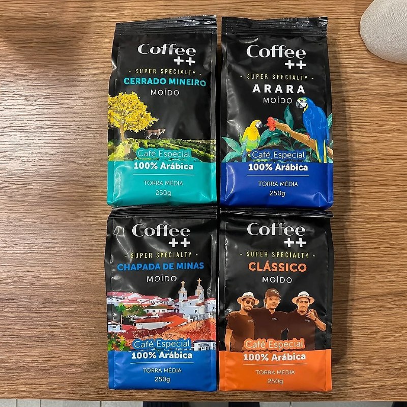Kit 4 Pacotes Café Especial Torrado e Moído Coffee Mais (4x250g)